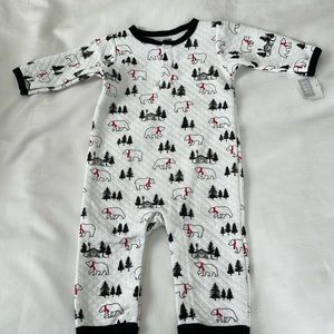 Hudson baby bear quilted one piece
